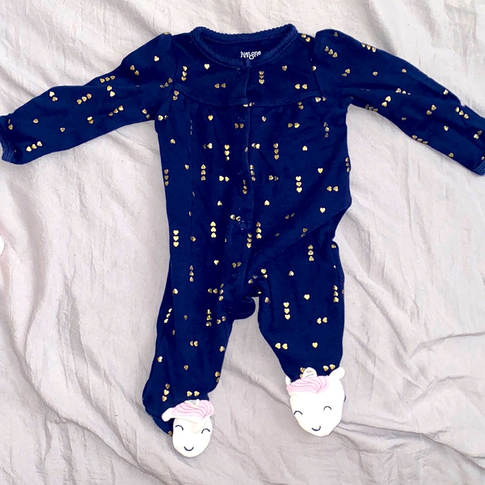 Newborn baby girl unicorn onsie by Carters